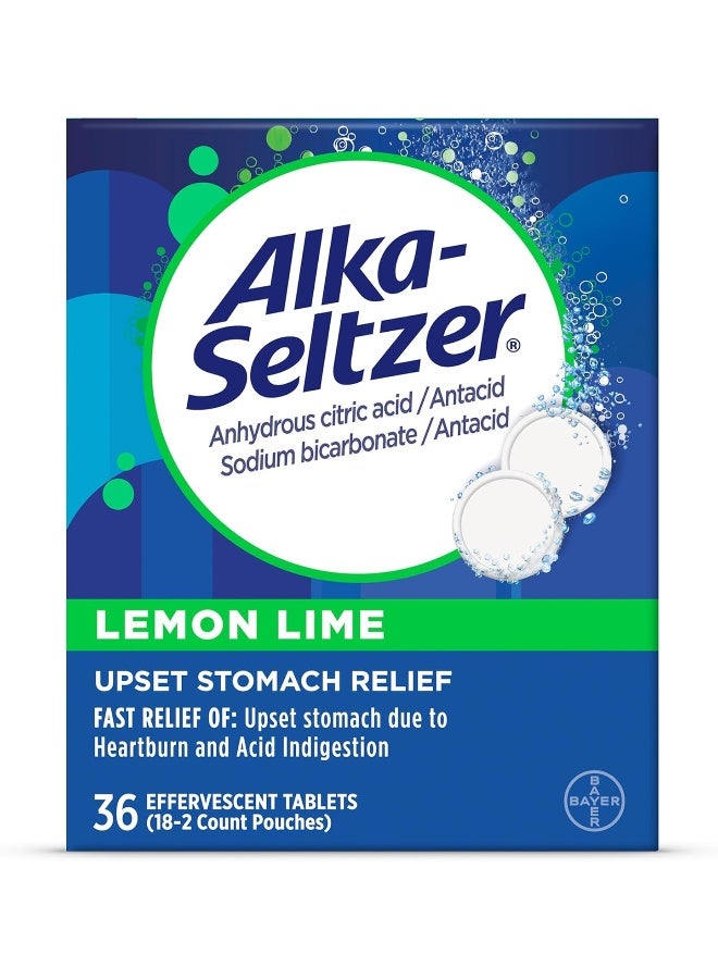Alka-Seltzer Lemon Lime, 36 Count - Image 1